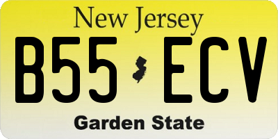 NJ license plate B55ECV