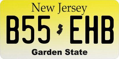 NJ license plate B55EHB
