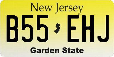 NJ license plate B55EHJ