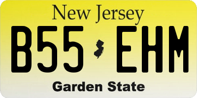 NJ license plate B55EHM