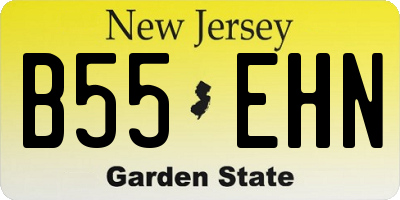 NJ license plate B55EHN