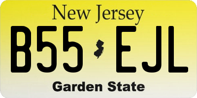 NJ license plate B55EJL