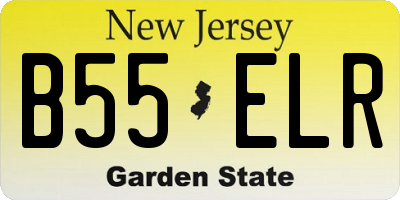 NJ license plate B55ELR