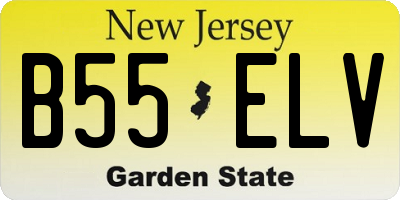 NJ license plate B55ELV