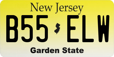 NJ license plate B55ELW