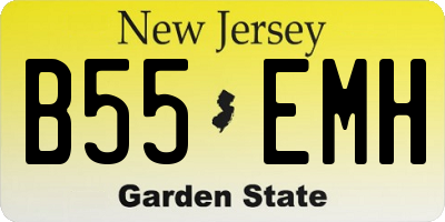 NJ license plate B55EMH
