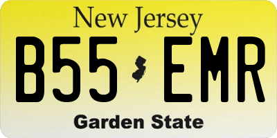 NJ license plate B55EMR