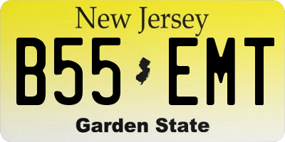 NJ license plate B55EMT