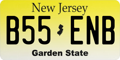 NJ license plate B55ENB