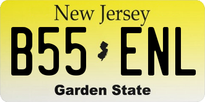 NJ license plate B55ENL