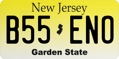 NJ license plate B55ENO