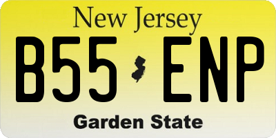 NJ license plate B55ENP