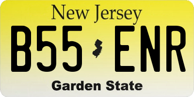 NJ license plate B55ENR