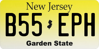 NJ license plate B55EPH