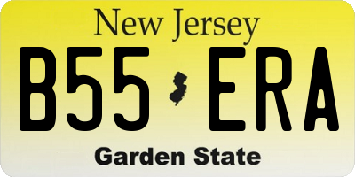 NJ license plate B55ERA