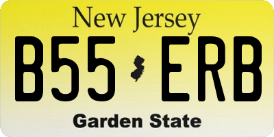 NJ license plate B55ERB