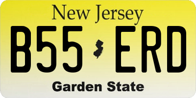 NJ license plate B55ERD