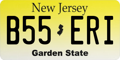 NJ license plate B55ERI