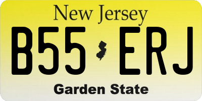 NJ license plate B55ERJ