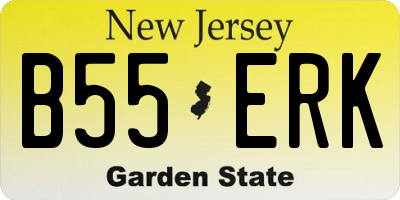 NJ license plate B55ERK