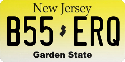 NJ license plate B55ERQ