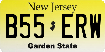 NJ license plate B55ERW