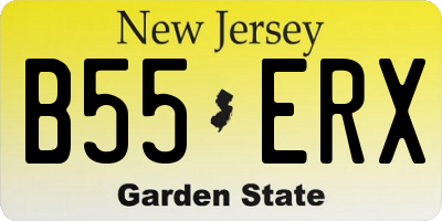 NJ license plate B55ERX