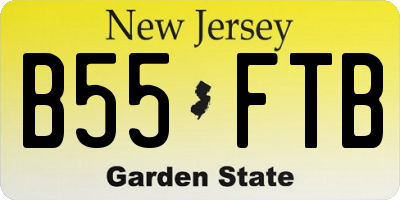 NJ license plate B55FTB