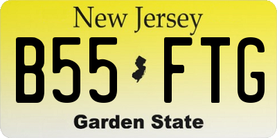 NJ license plate B55FTG