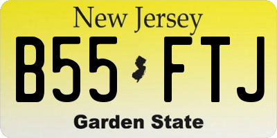 NJ license plate B55FTJ