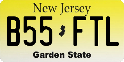 NJ license plate B55FTL