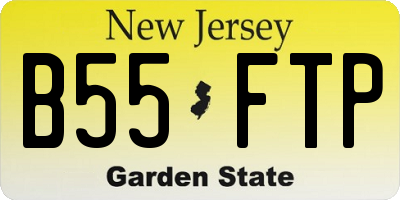 NJ license plate B55FTP