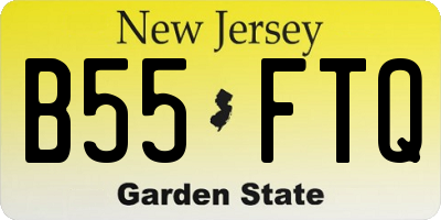 NJ license plate B55FTQ