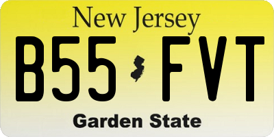 NJ license plate B55FVT