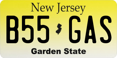 NJ license plate B55GAS