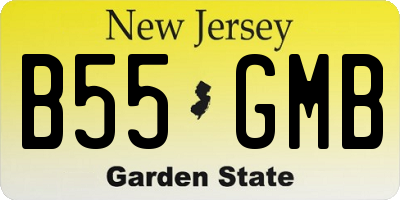 NJ license plate B55GMB