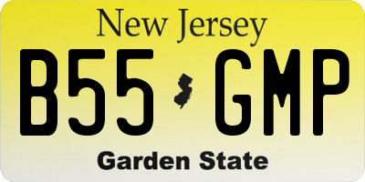NJ license plate B55GMP