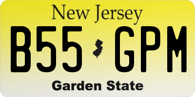 NJ license plate B55GPM