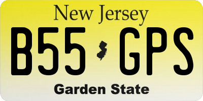 NJ license plate B55GPS