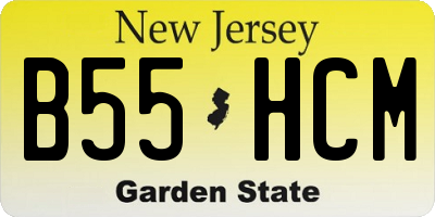 NJ license plate B55HCM