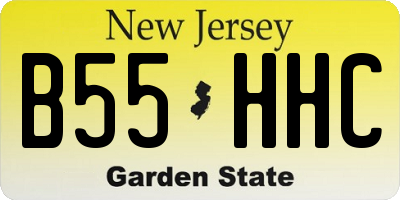 NJ license plate B55HHC