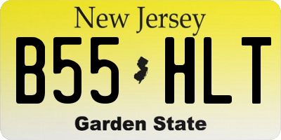 NJ license plate B55HLT