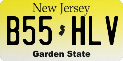 NJ license plate B55HLV