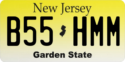 NJ license plate B55HMM