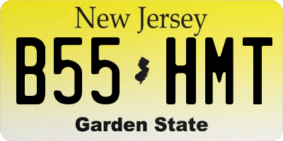 NJ license plate B55HMT