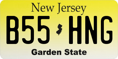 NJ license plate B55HNG