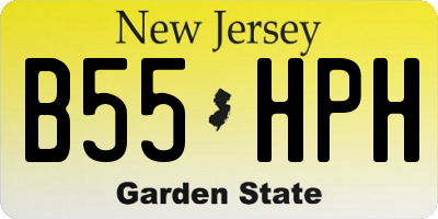 NJ license plate B55HPH