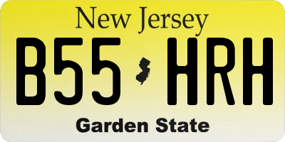 NJ license plate B55HRH