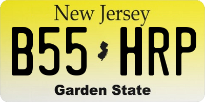 NJ license plate B55HRP