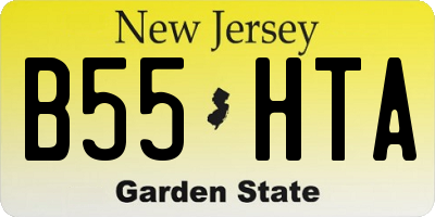NJ license plate B55HTA